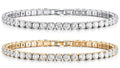 Women's 18K White Gold Plated Tennis Bracelet Made with Swarovski Elements Crystal Bracelet Elegant Jewelry Gift