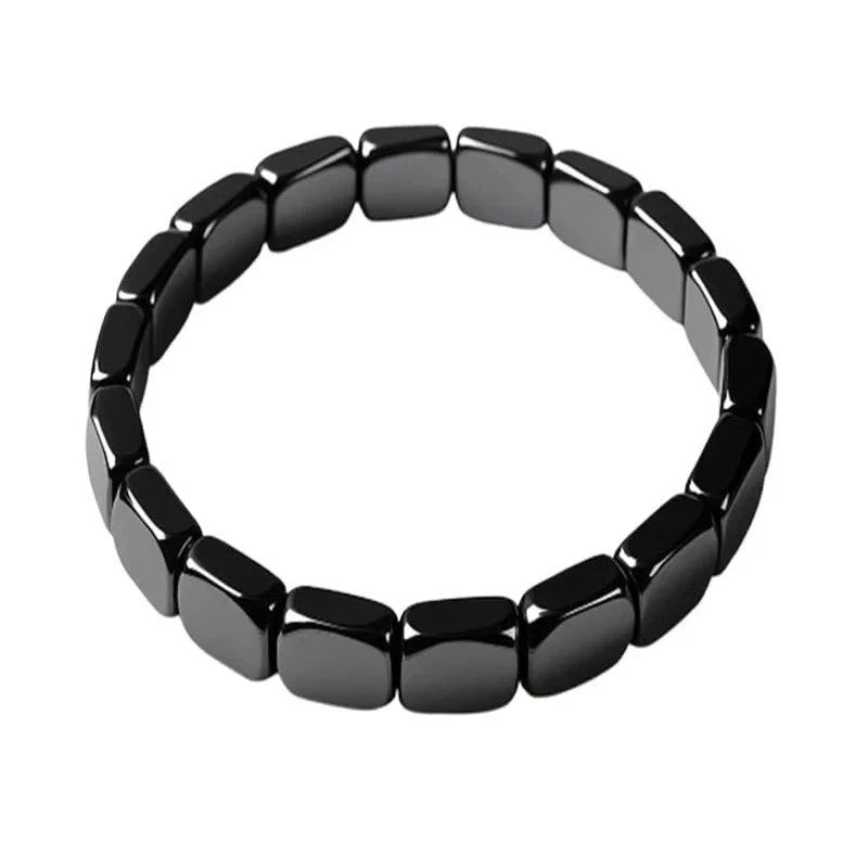 Hemys Hematite Bracelet for Men – 2025 New Hemios Magnetic Stone Beaded Bracelet Fashion Jewelry