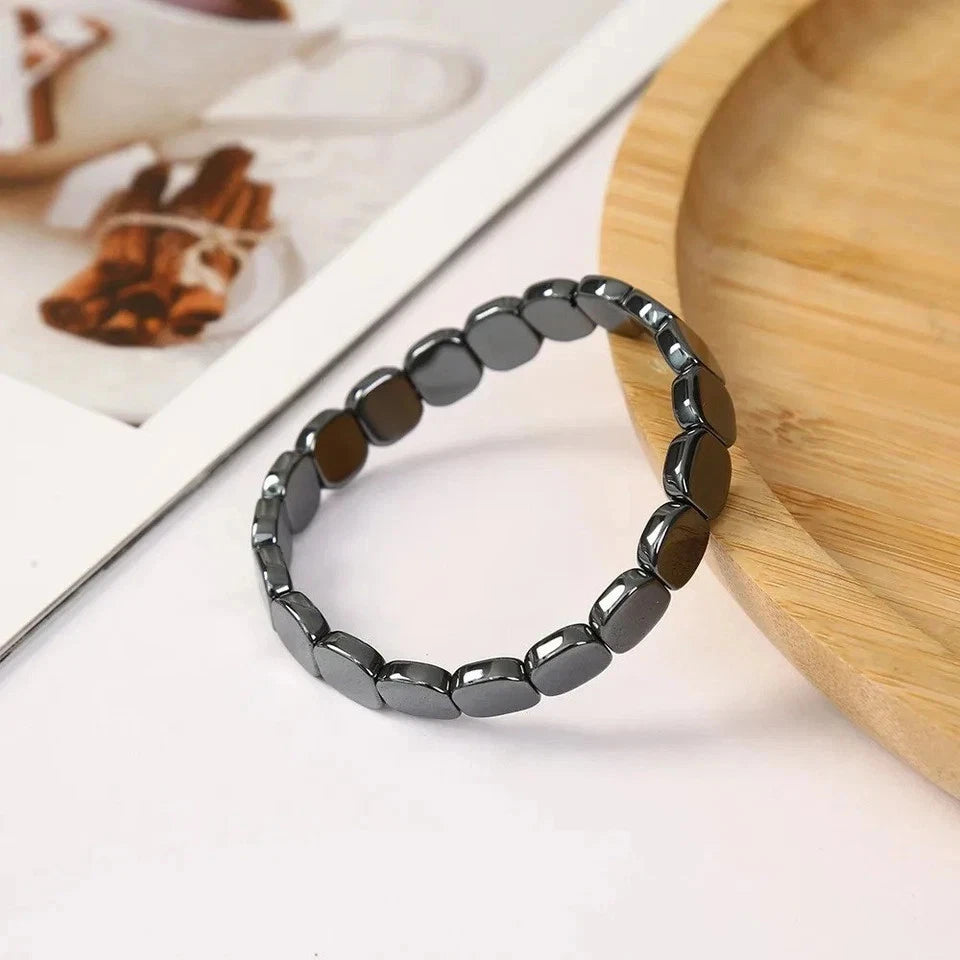 Hemys Hematite Bracelet for Men – 2025 New Hemios Magnetic Stone Beaded Bracelet Fashion Jewelry